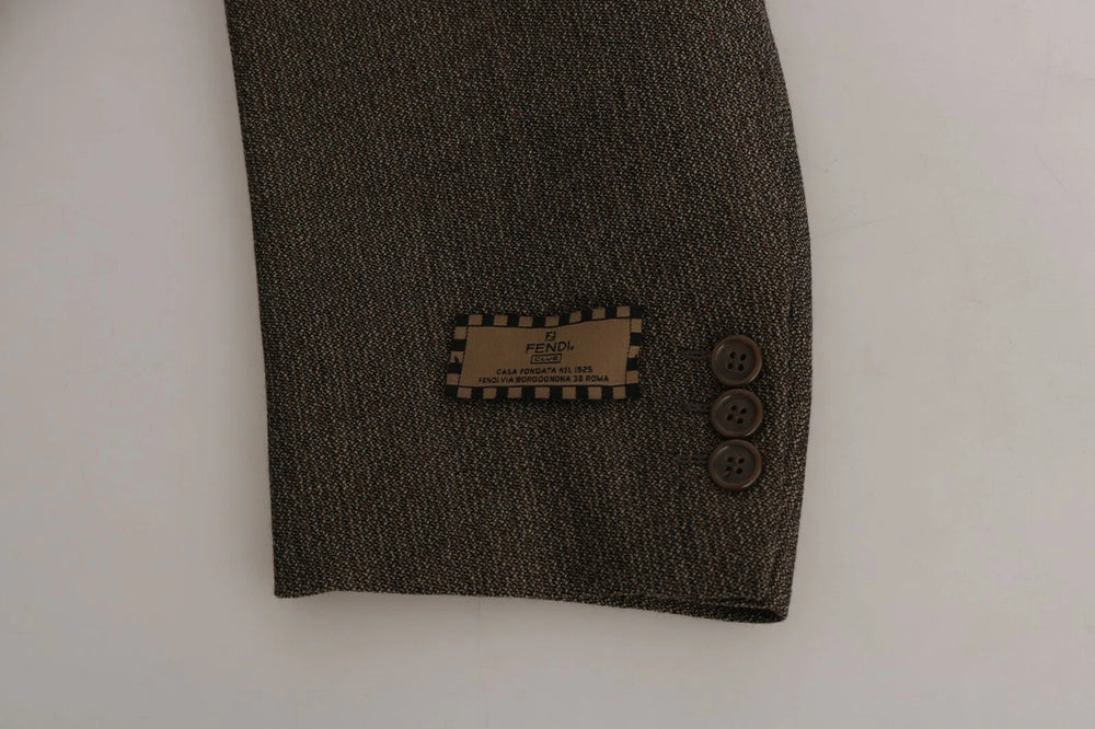 Dolce & Gabbana Brown Single Breasted Wool Suit