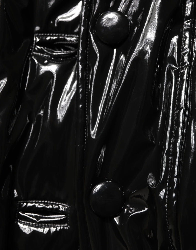 Dolce & Gabbana Polyester Black Quilted Puffer Coat  Jacket