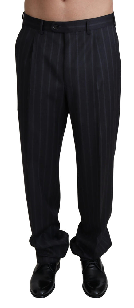 Dolce & Gabbana Gray Wool Blend Formal Trousers Pants