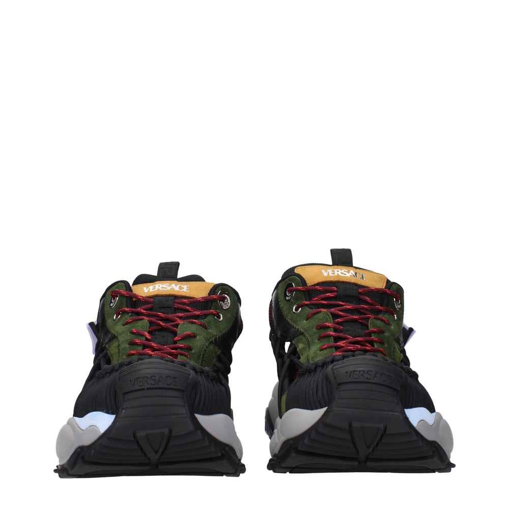 Versace Multicolor Leather Athletic Sneakers