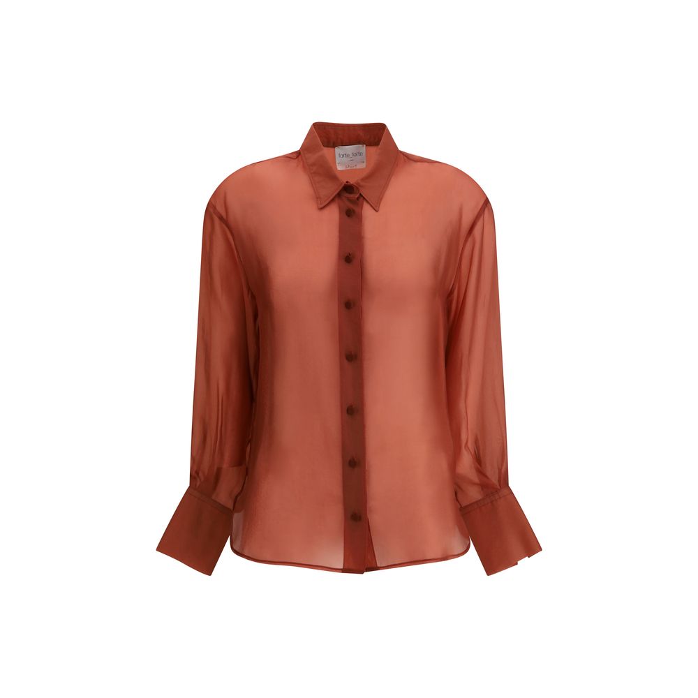Forte_Forte Orange Copper Dress Shirt