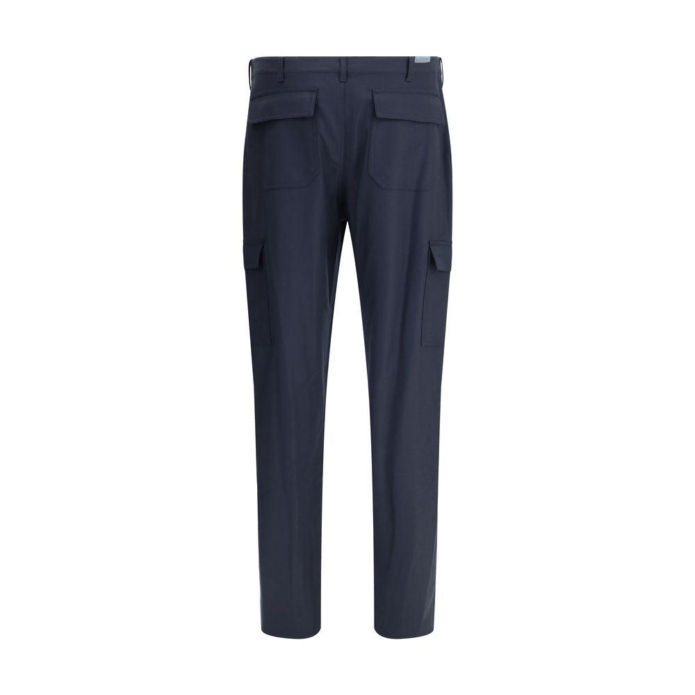 Etro Blue Wool Cargo Pants