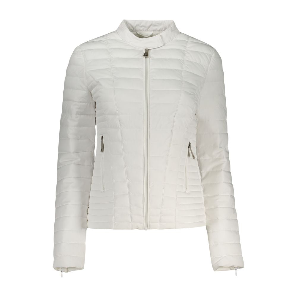 Guess Jeans White Polyurethane Women's Jacket