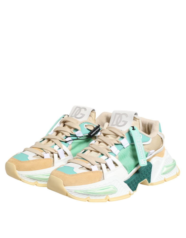 Dolce & Gabbana Multicolor Leather Airmaster Low Top Sneakers Shoes