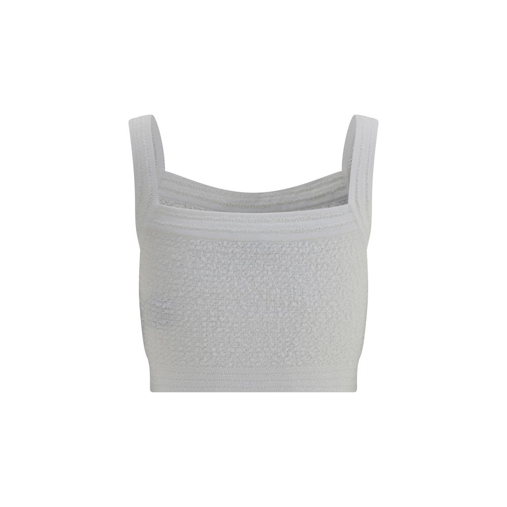 Balmain White Polyamide Top