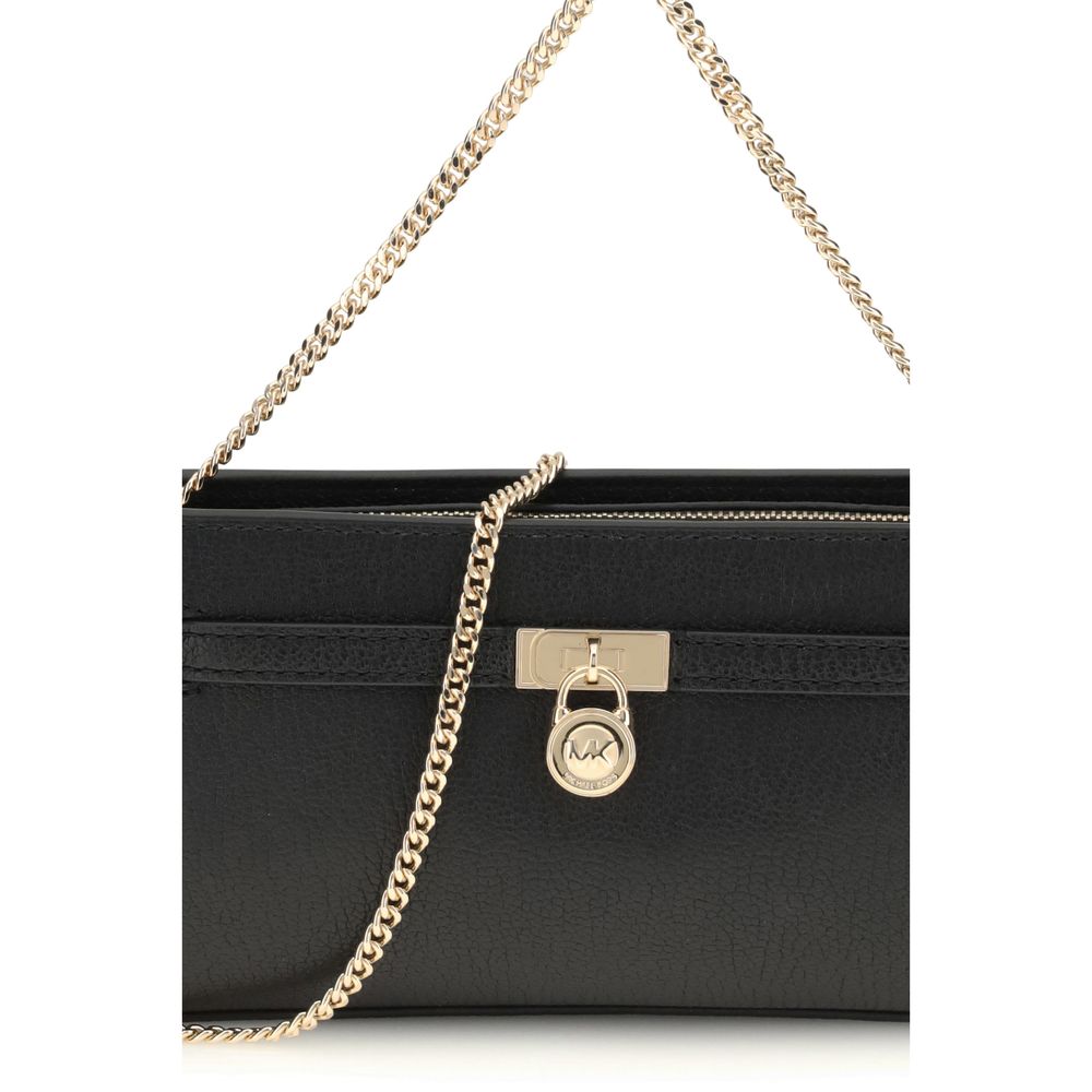 Michael Kors Black Calf Leather Bos Taurus Shoulder Bag
