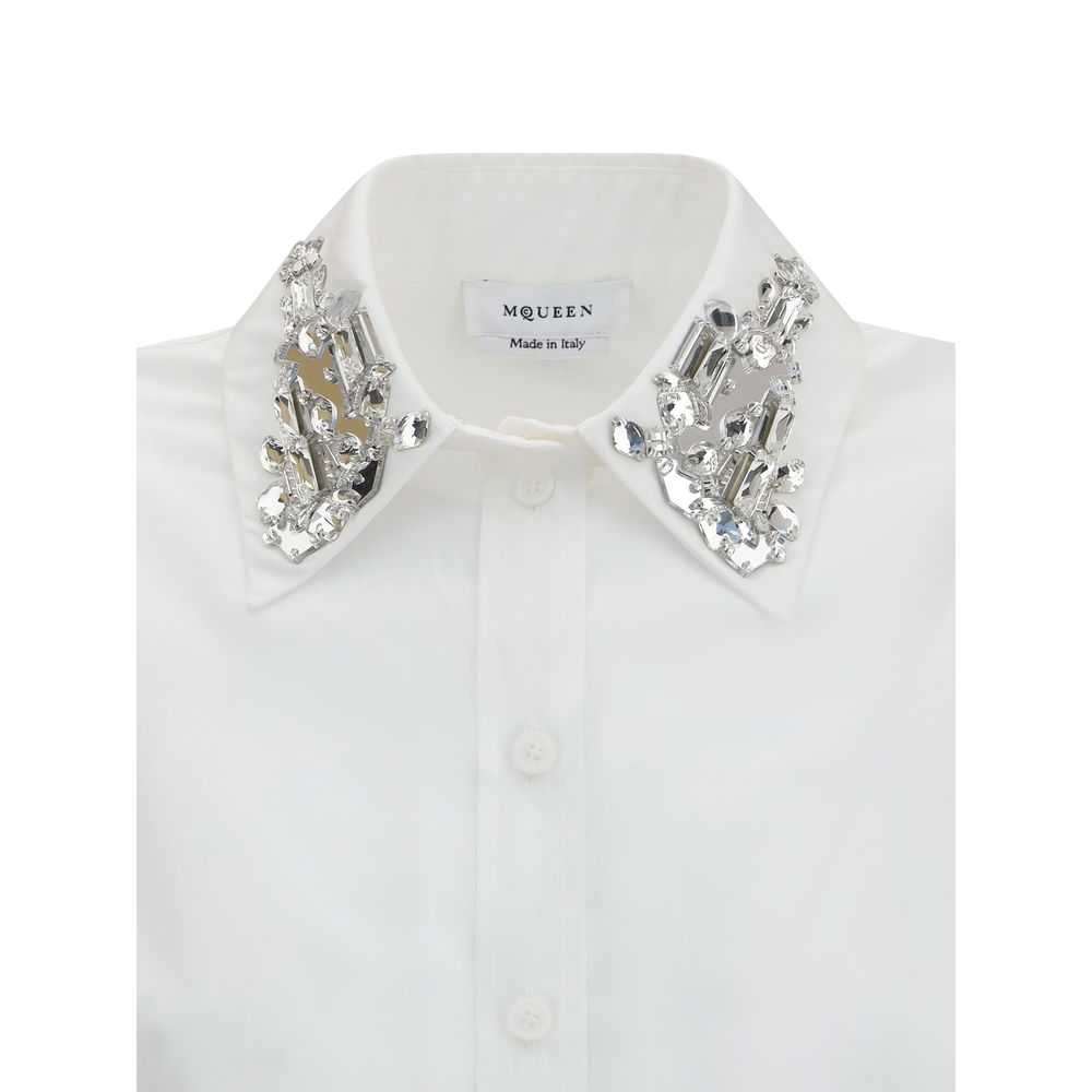 Alexander McQueen White Cotton Dress Shirt