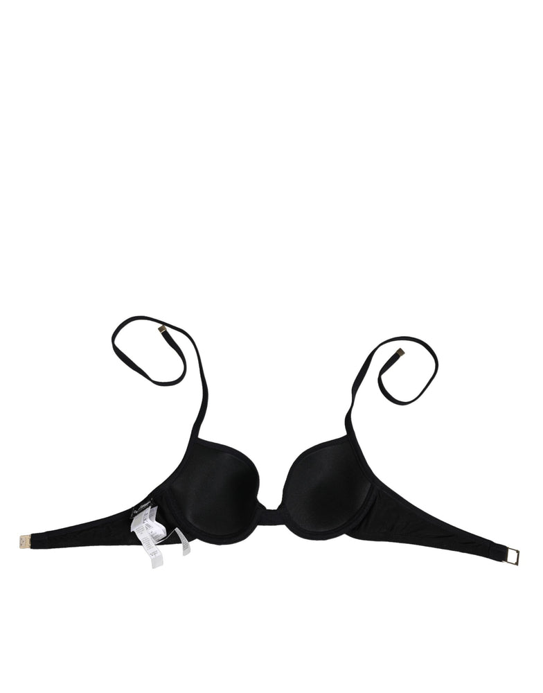 Dolce & Gabbana Black Underwire Push Up Balconette Bra Underwear