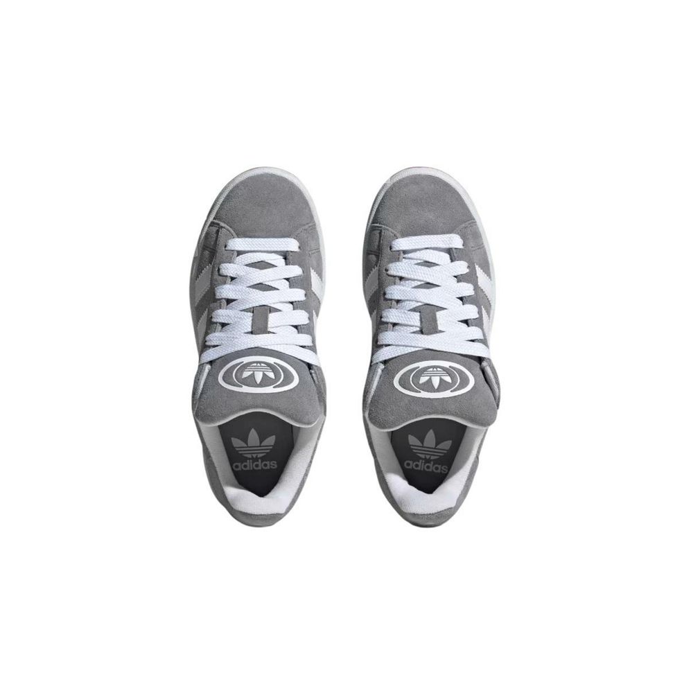 Adidas Originals Gray Leather Low Top Sneakers