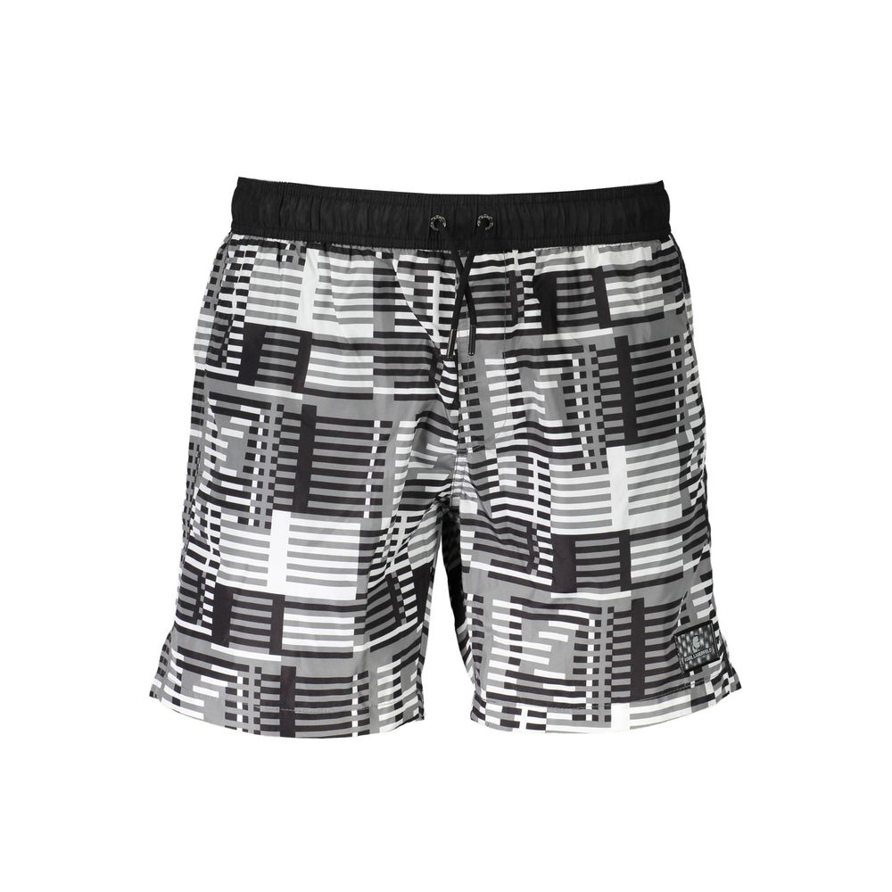 Karl Lagerfeld Nero Polyester Men's Swim Boxer