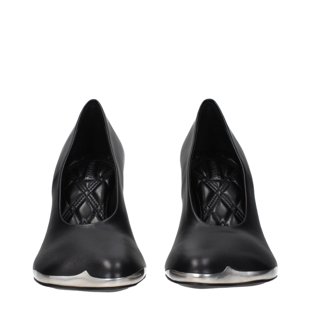 Burberry Black Leather High Heel Pumps