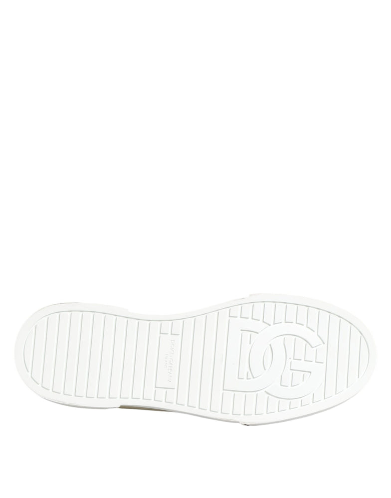 Dolce & Gabbana Multicolor Cotton Logo Low Top Sneakers Shoes