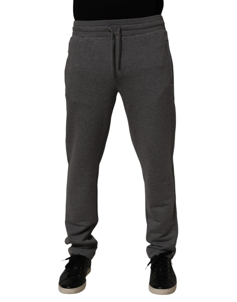 Dolce & Gabbana Gray Cotton Jogger Sweatpants Trouser Pants