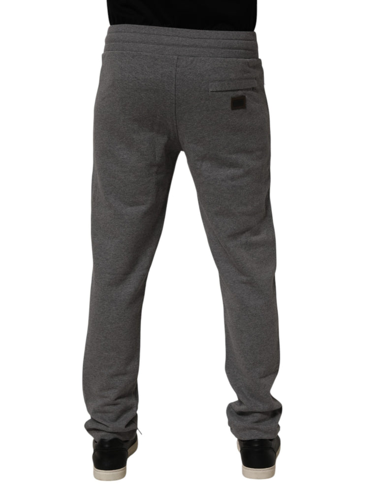 Dolce & Gabbana Gray Cotton Jogger Sweatpants Trouser Pants