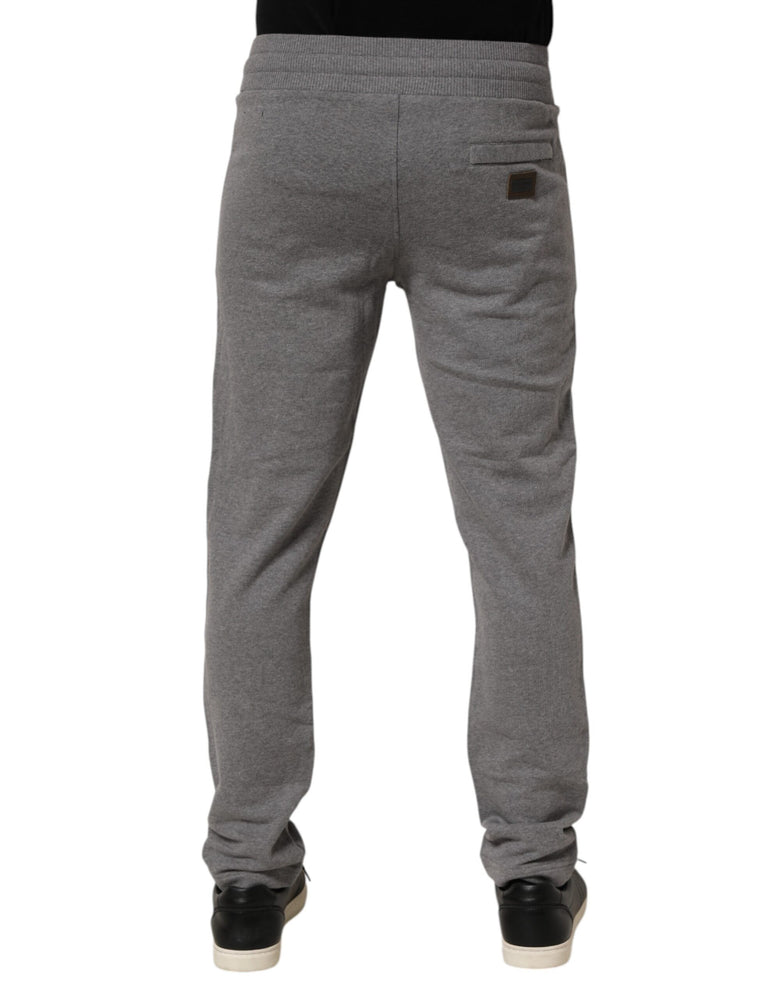 Dolce & Gabbana Cotton Jogger Sweatpants Trouser Gray