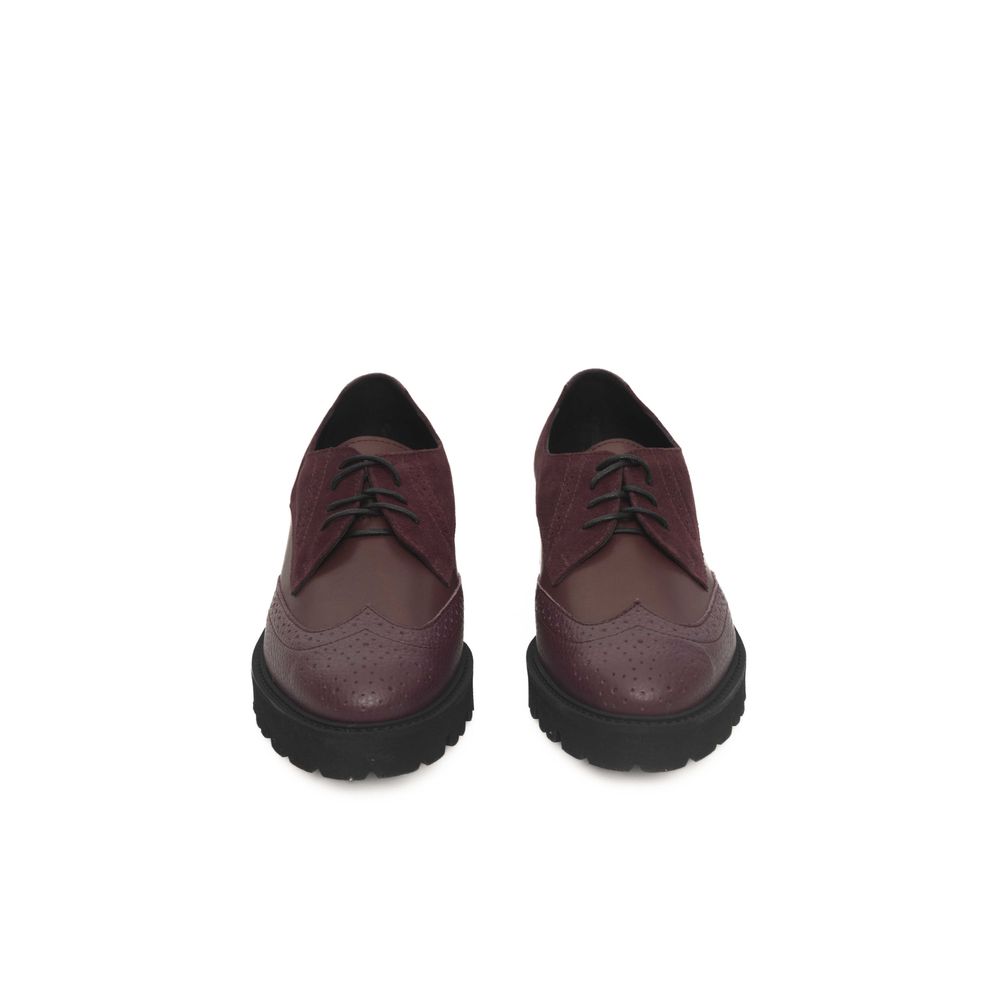 Cerruti 1881 Burgundy Cowhide Women Loafer
