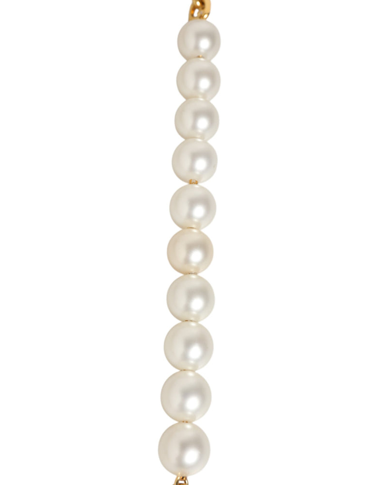 Dolce & Gabbana Black Leather Gold Chain Bag Accessory Shoulder Strap