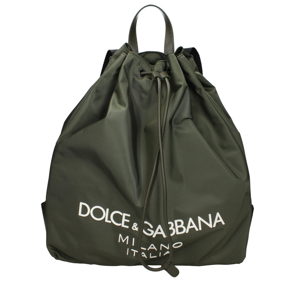 Dolce & Gabbana Green Nylon Backpack