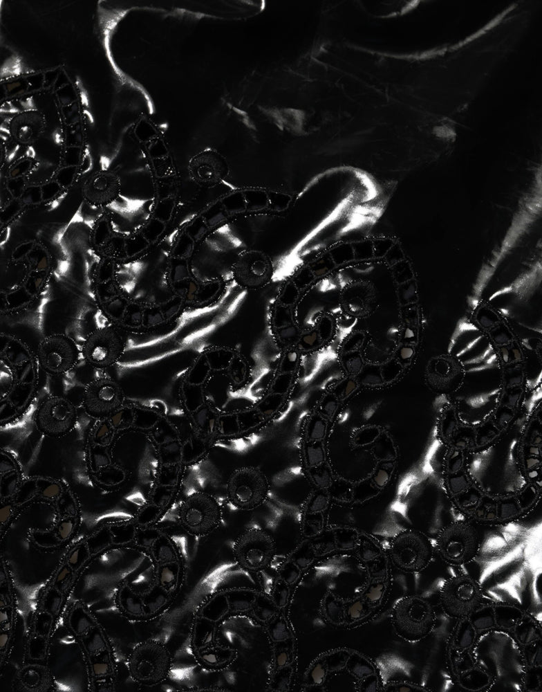 Dolce & Gabbana Black Cut Out A-line Sheath Mini Dress