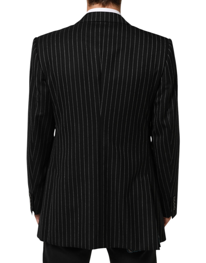 Dolce & Gabbana Black Stripes 2 Buttons Suit Jacket Blazer