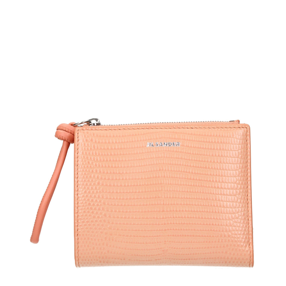 Jil Sander Pink Leather Wallet