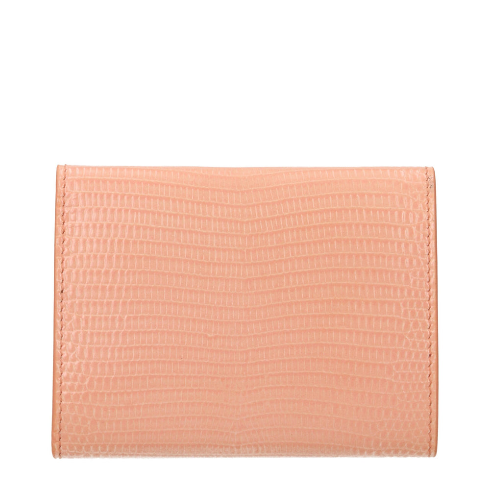 Jil Sander Pink Leather Wallet