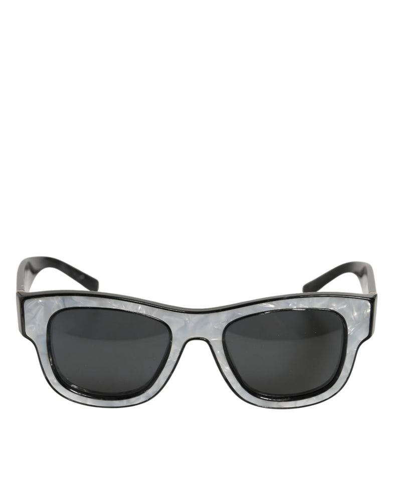 Dolce & Gabbana DG4379F Pearl White Acetate Frame Shades Sunglasses