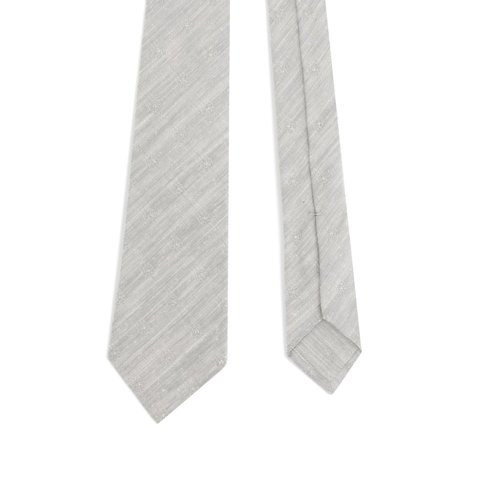 Kiton Gray Fabric Tie