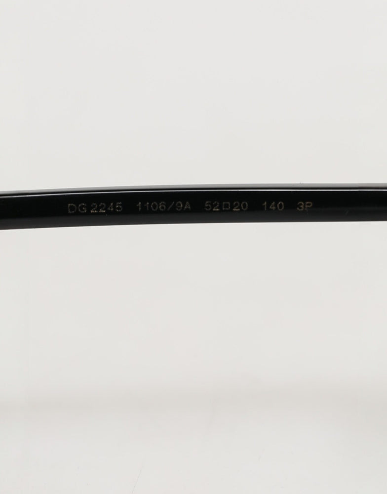 Dolce & Gabbana Matte Black Steel Frame Gray Lens Sunglasses