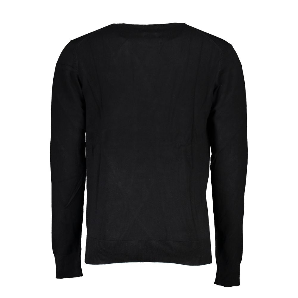 Gianmarco Venturi Black Viscose Men's Sweater