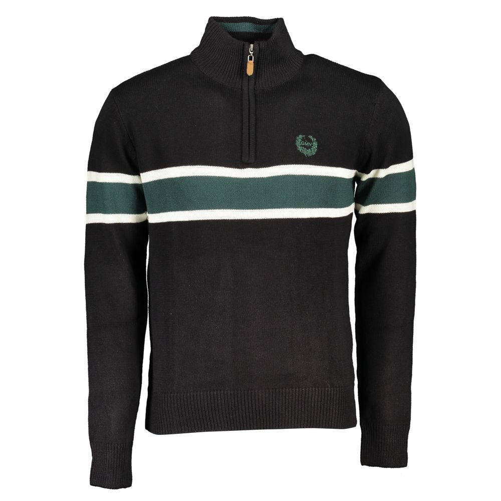 Gianmarco Venturi Black Cotton Men's Sweater