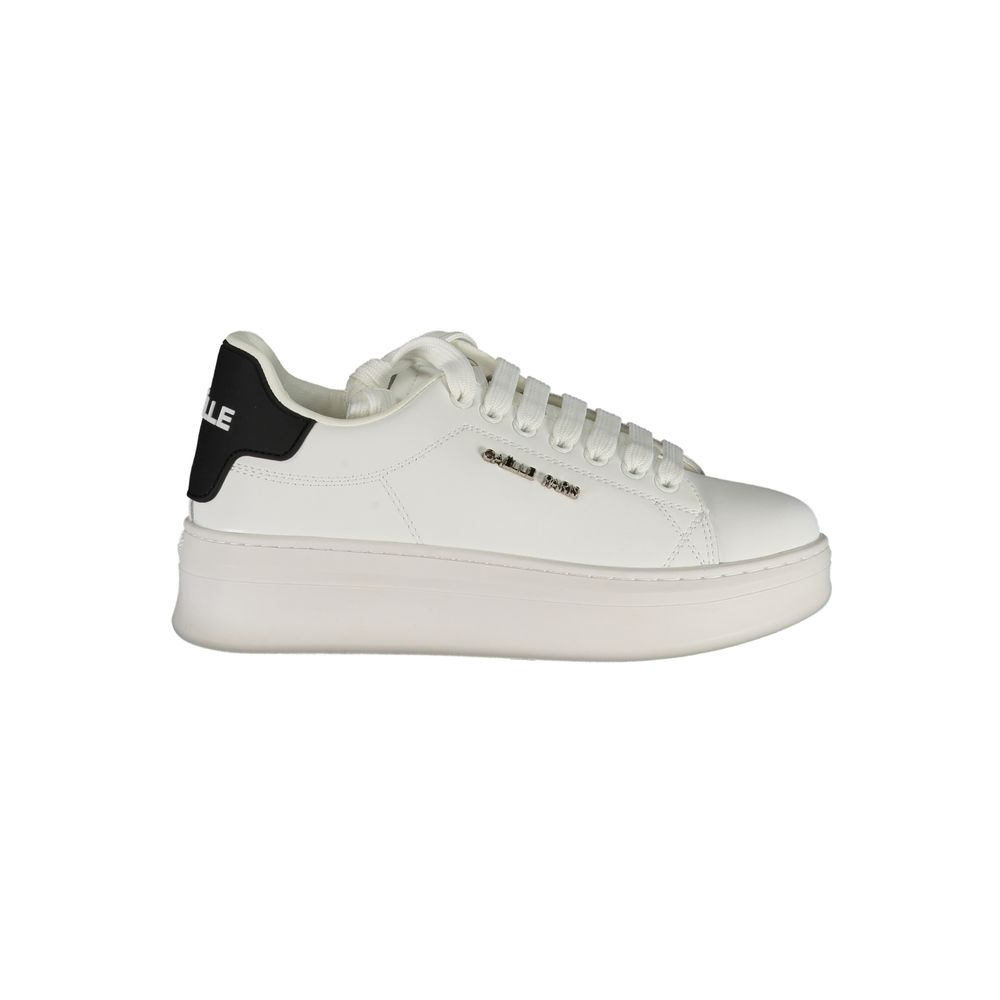 Gaelle Paris Bianco Poliuretano Women Sneaker