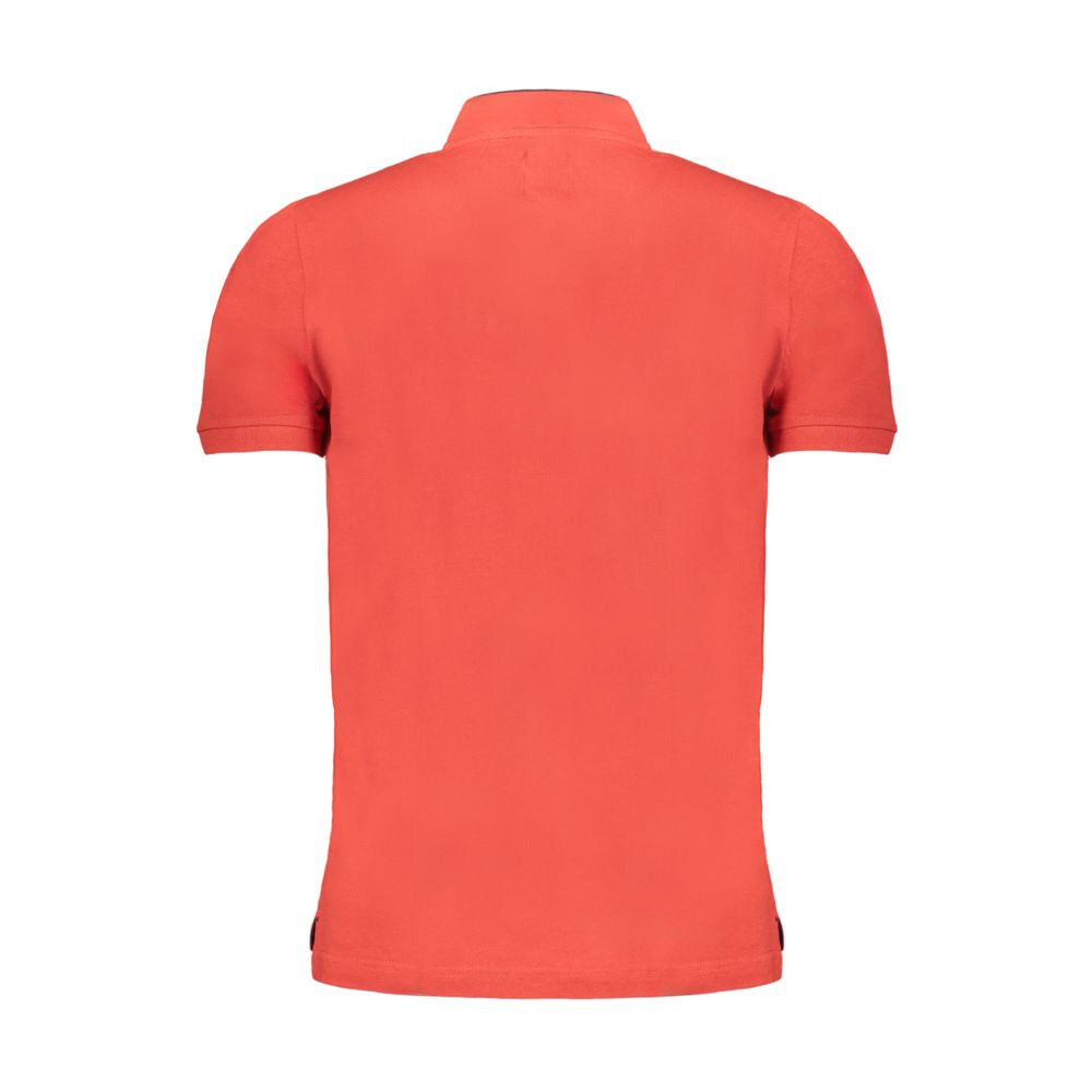 Gianmarco Venturi Rosso Cotton Men Polo Shirt