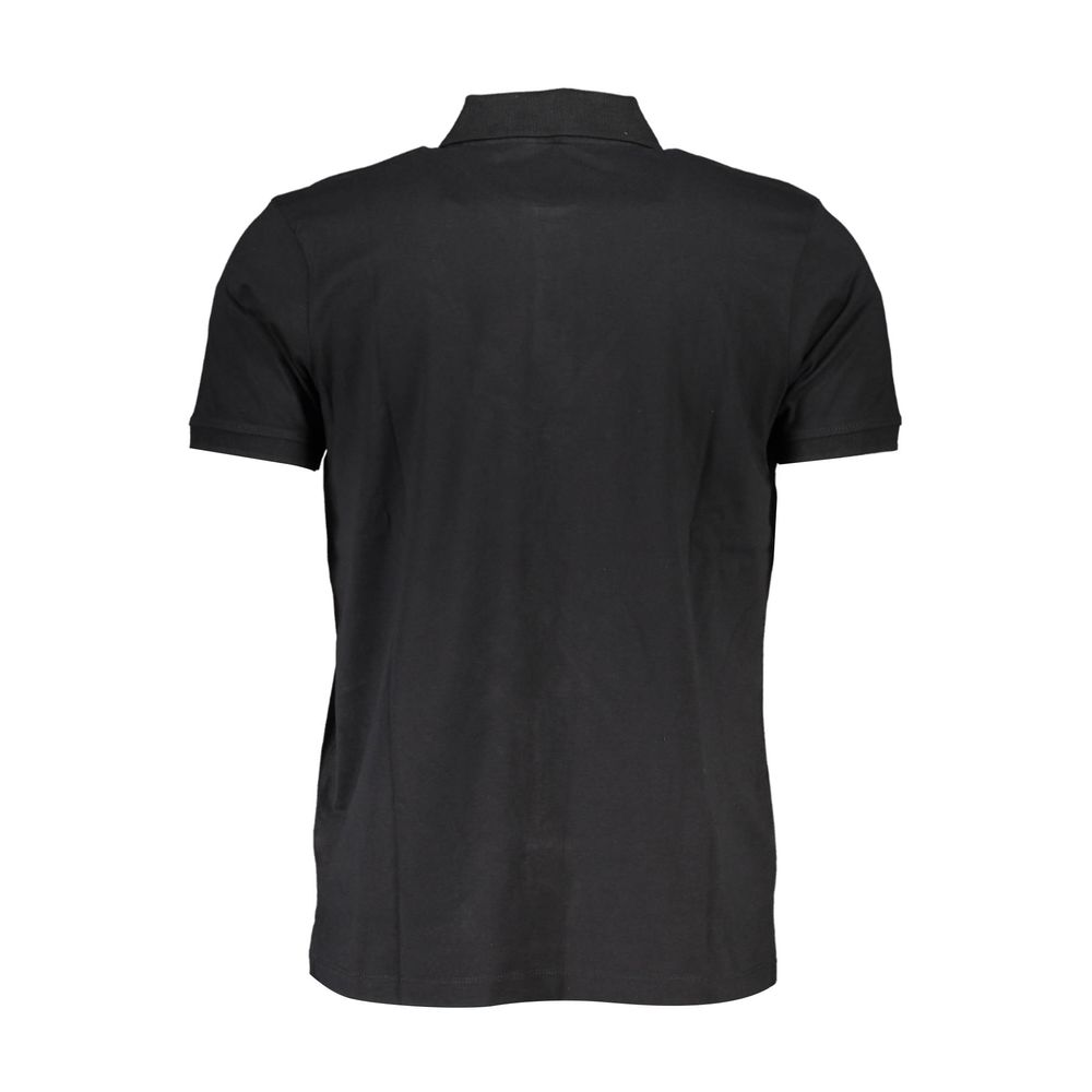 Gianmarco Venturi Black Cotton Men Polo Shirt