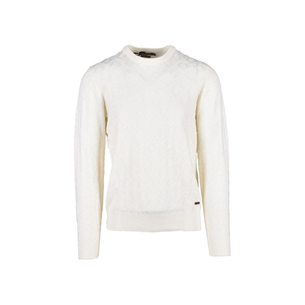 Gianni Lupo Cream Marabou Sweatshirt
