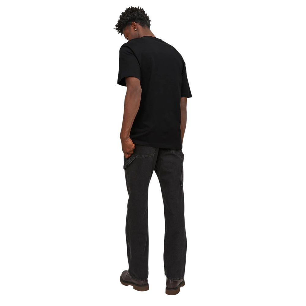 Jack Jones Black Cotton T-Shirt