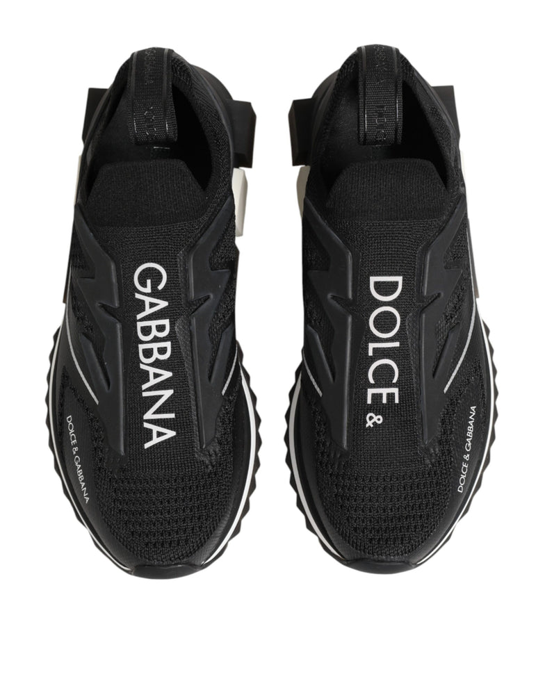 Dolce & Gabbana Black SORRENTO Sport Stretch Sneakers Shoes