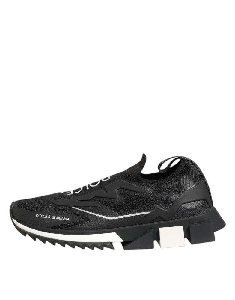 Dolce & Gabbana Black SORRENTO Sport Stretch Sneakers Shoes