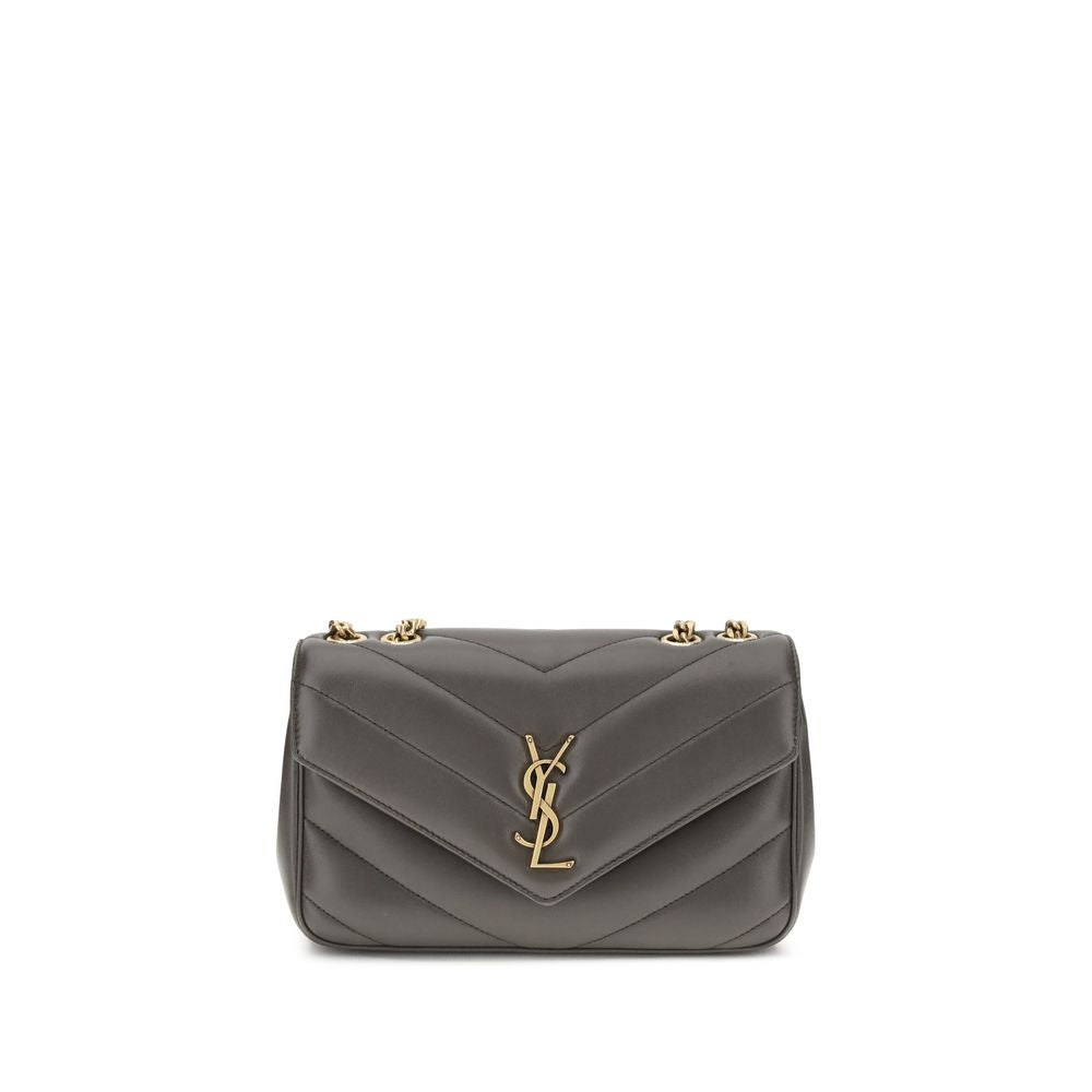 Saint Laurent Gray Lamb Ovis Aries Aries Shoulder Bag