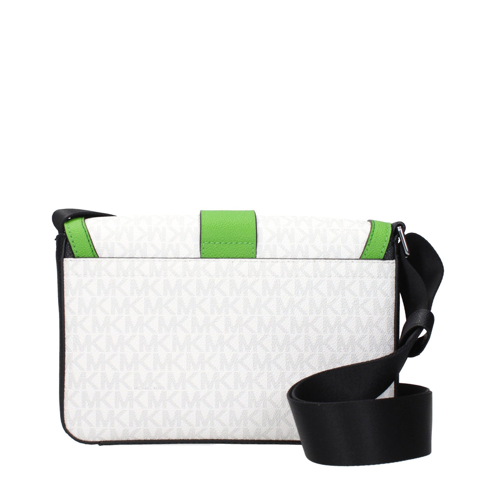Michael Kors White Fabric Crossbody Bag