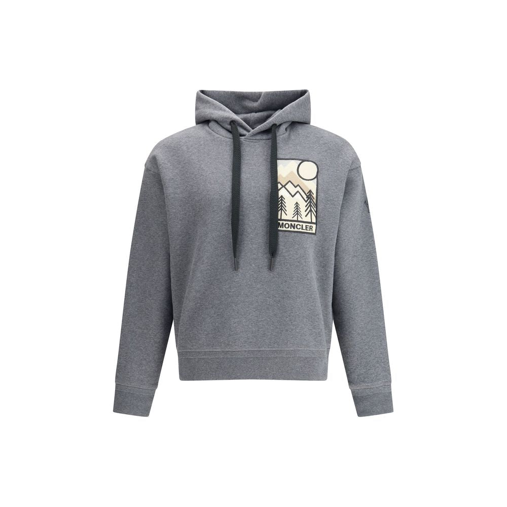 Moncler Grenoble Gray Cotton Sweatshirt