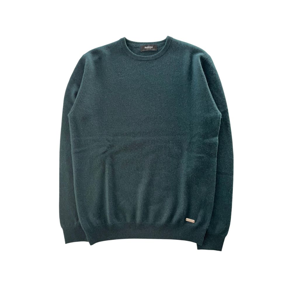 Baldinini Trend Green Cashmere Men Sweater
