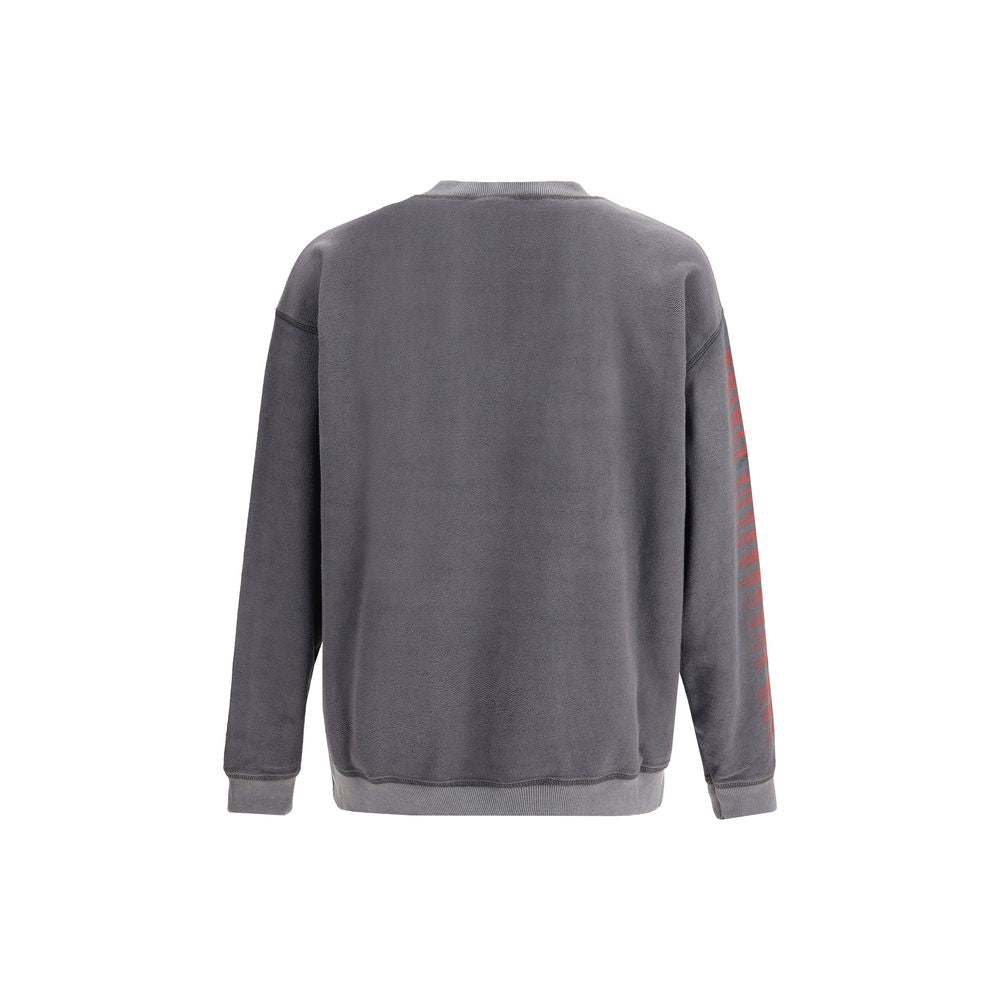 Diesel Gray Cotton Sweatshirt
