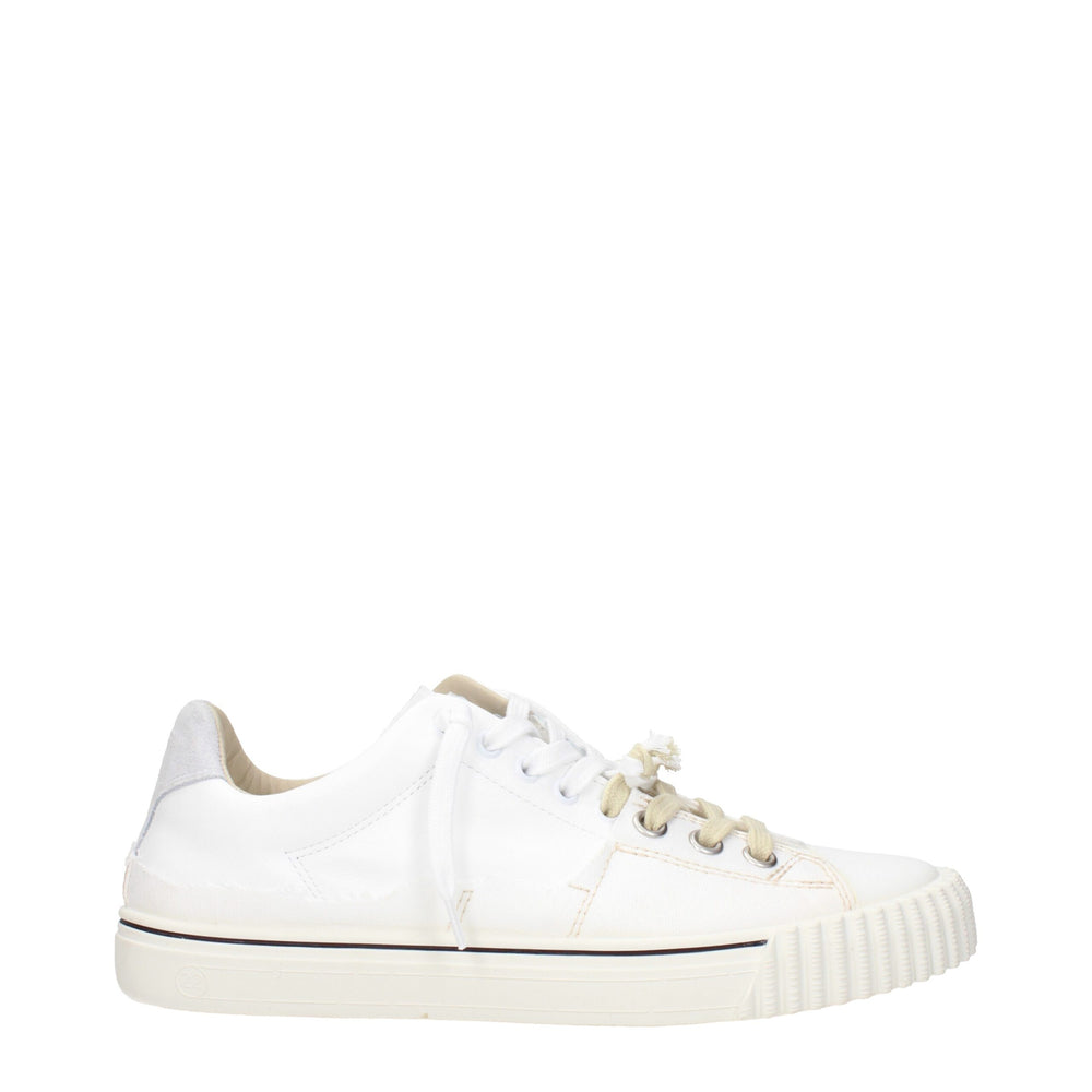 Maison Margiela White Leather Low Top Sneakers