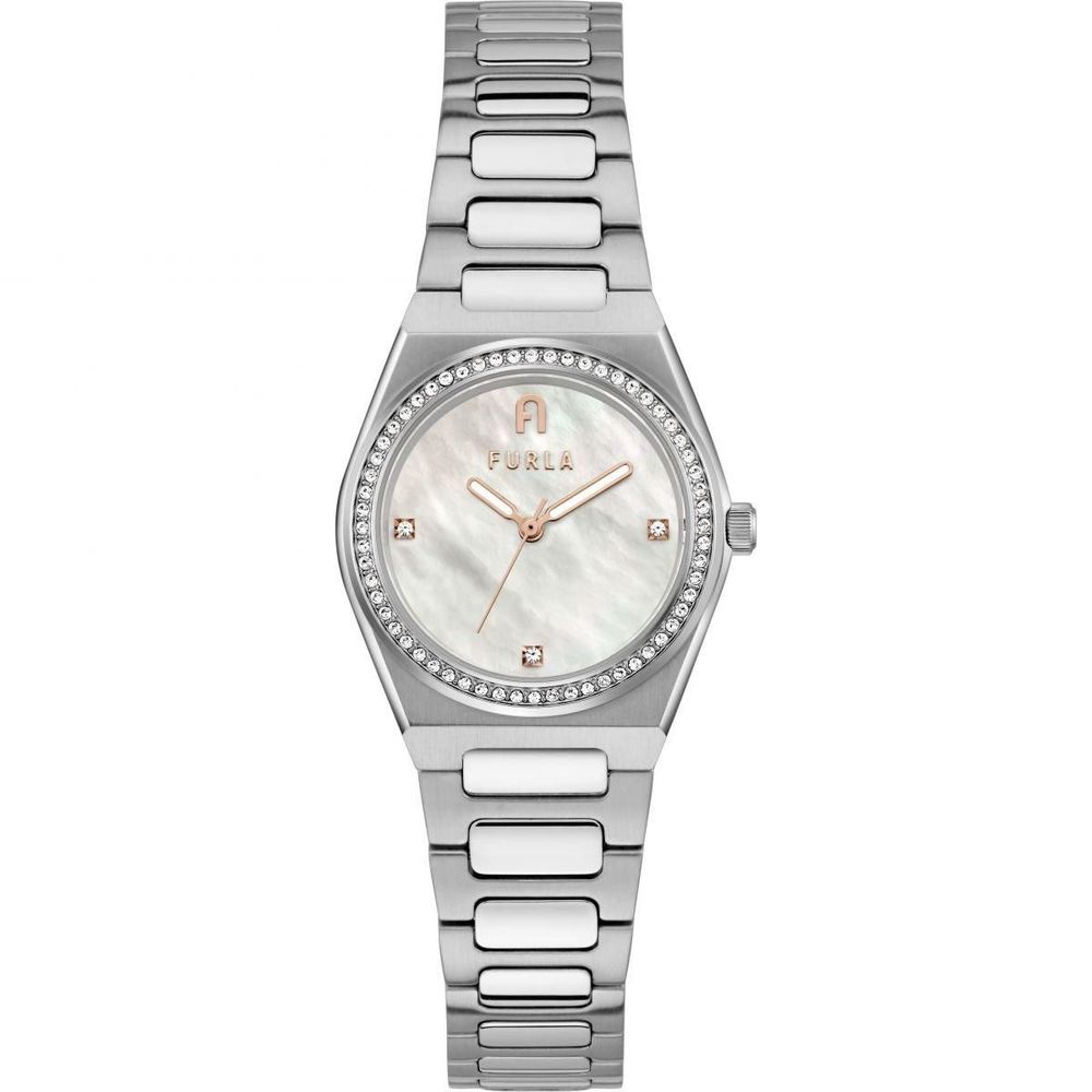 Furla Gray Stainless Steel Dress Watch