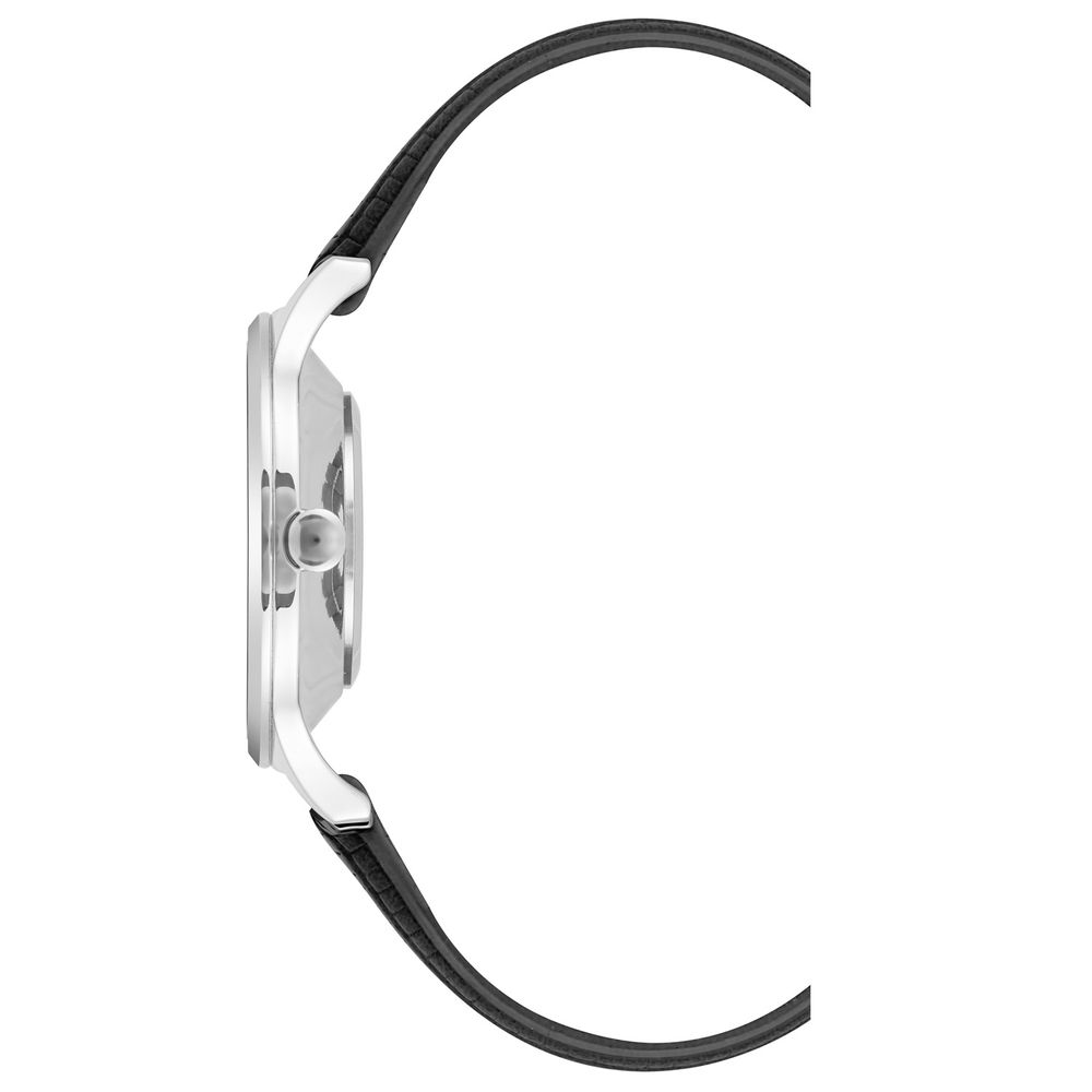 Nine West Black Leather Dress Watch