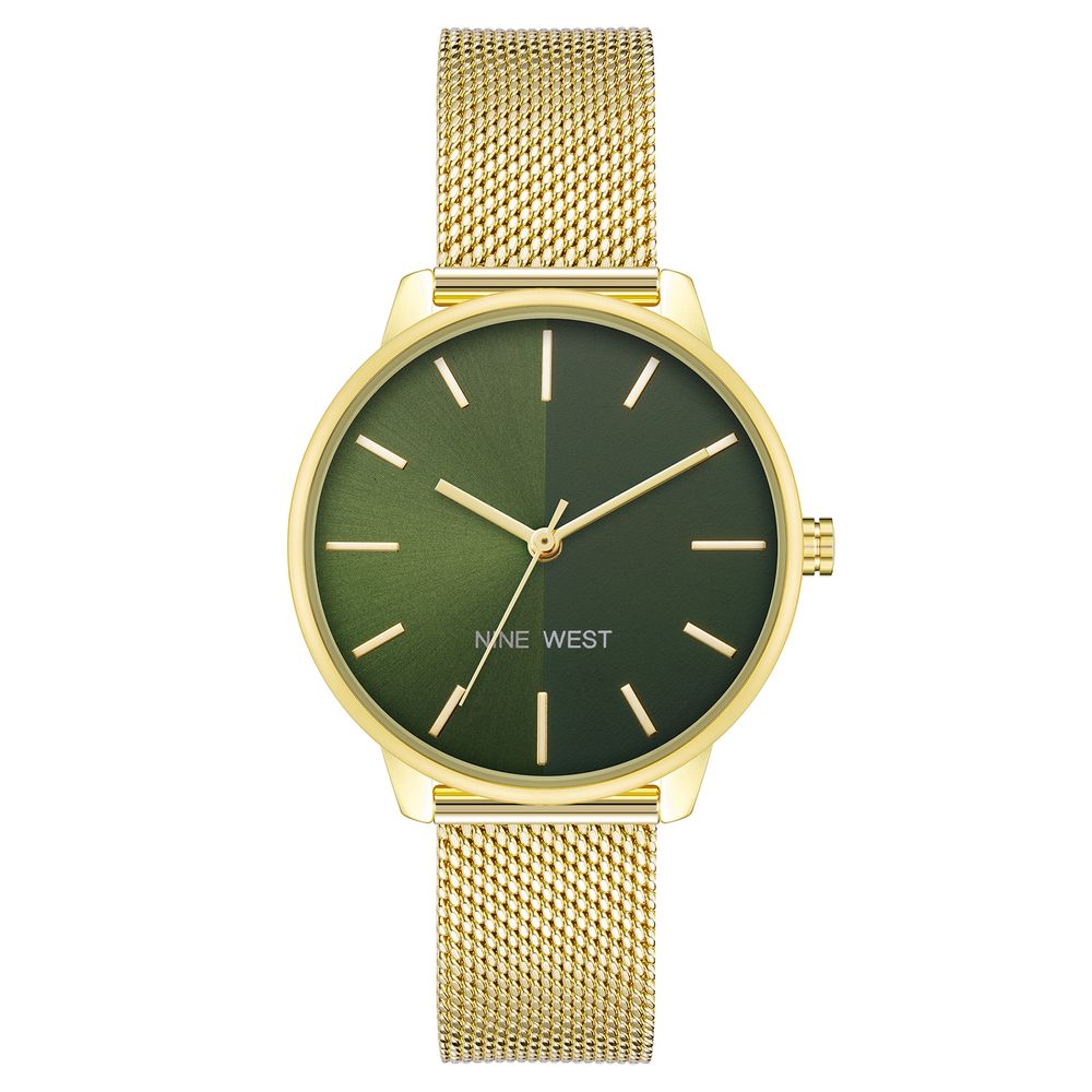 Nine West Gold Stainless Steel Dress Watch
