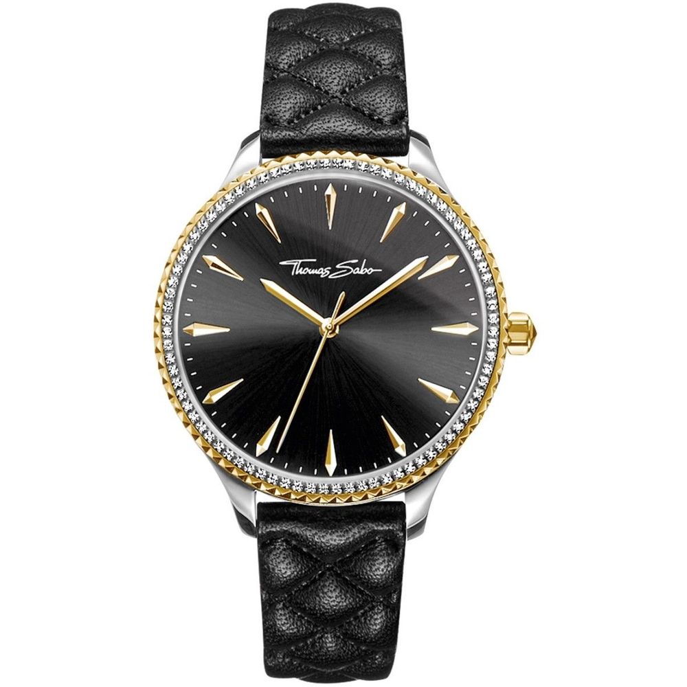 Thomas Sabo Black Leather Dress Watch