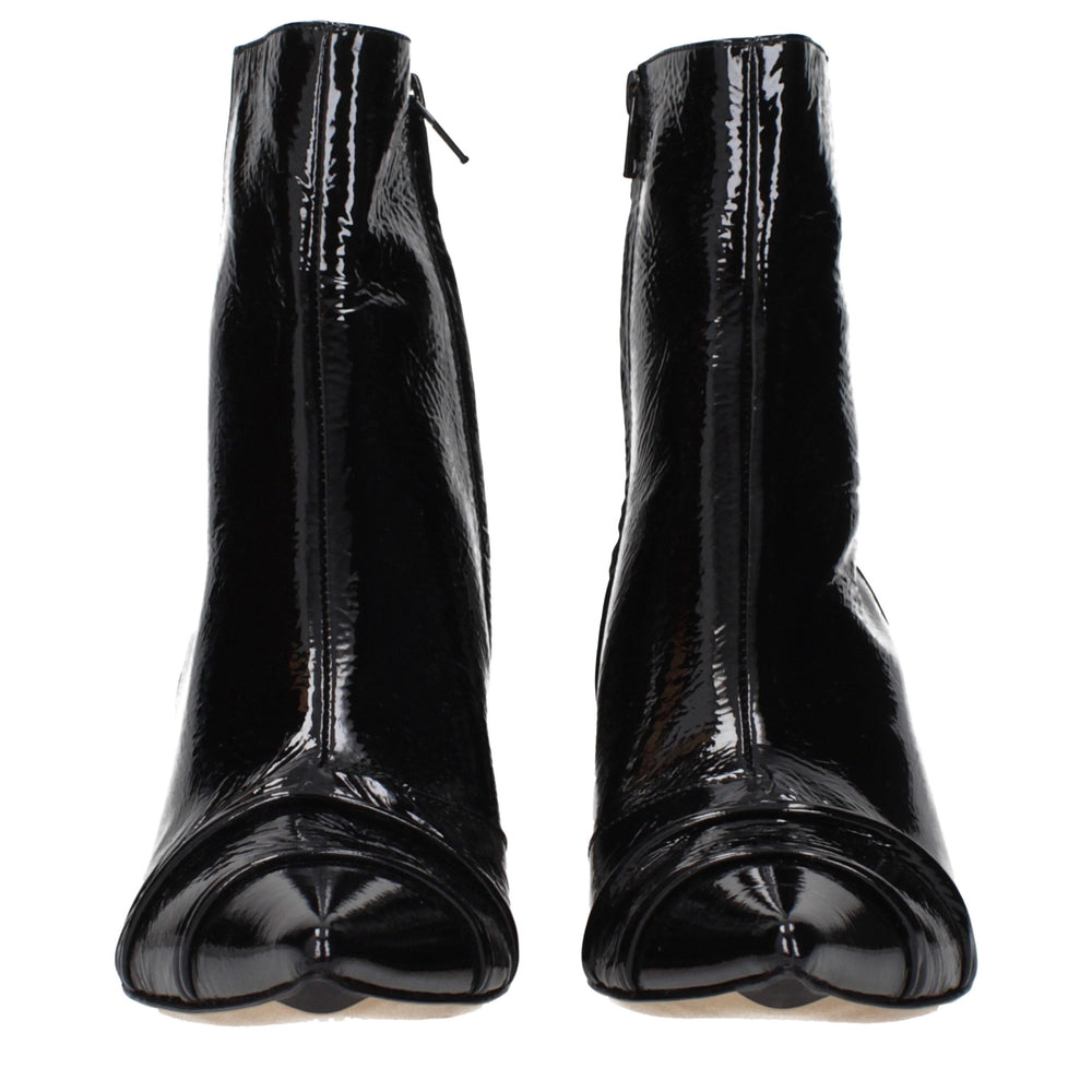 Maison Margiela Black Leather Ankle Boots
