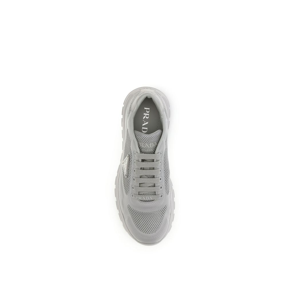 Prada Gray Rubber Athletic Sneakers
